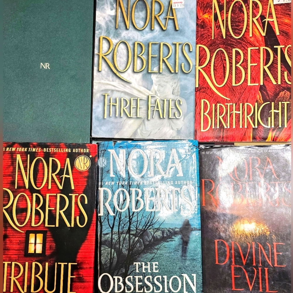 LOT OF 6 NORA ROBERTS HARDBACKS